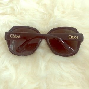 Oversized Black Chloe Sunglasses